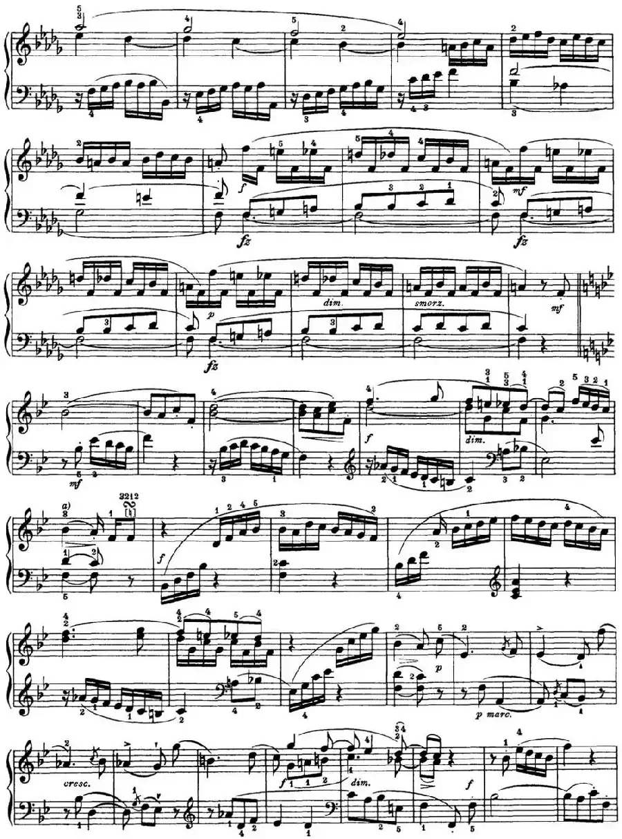 海顿 钢琴奏鸣曲 Hob XVI 41 in B-flat major