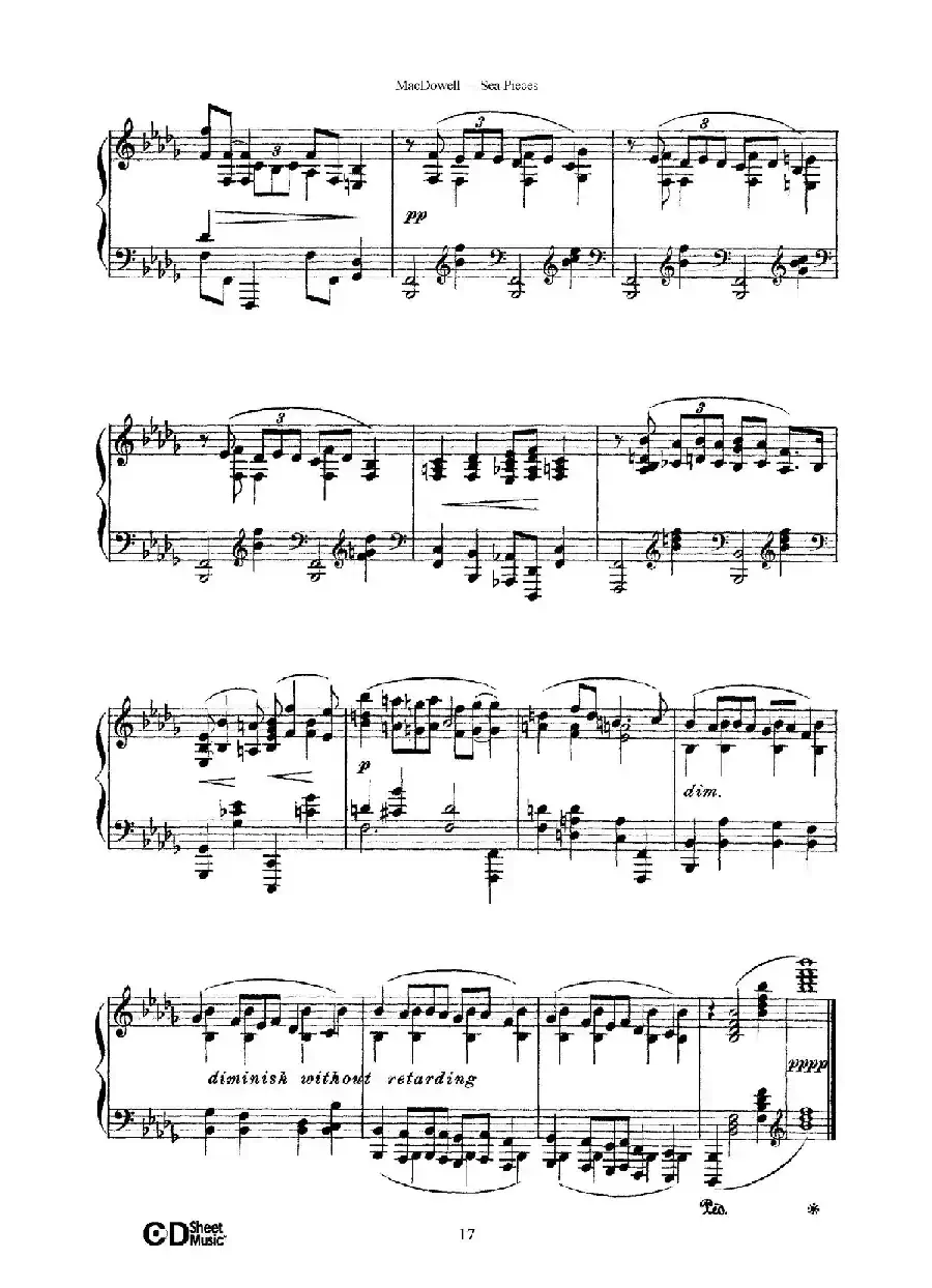 海景 Sea Pieces Op.55(No.6)