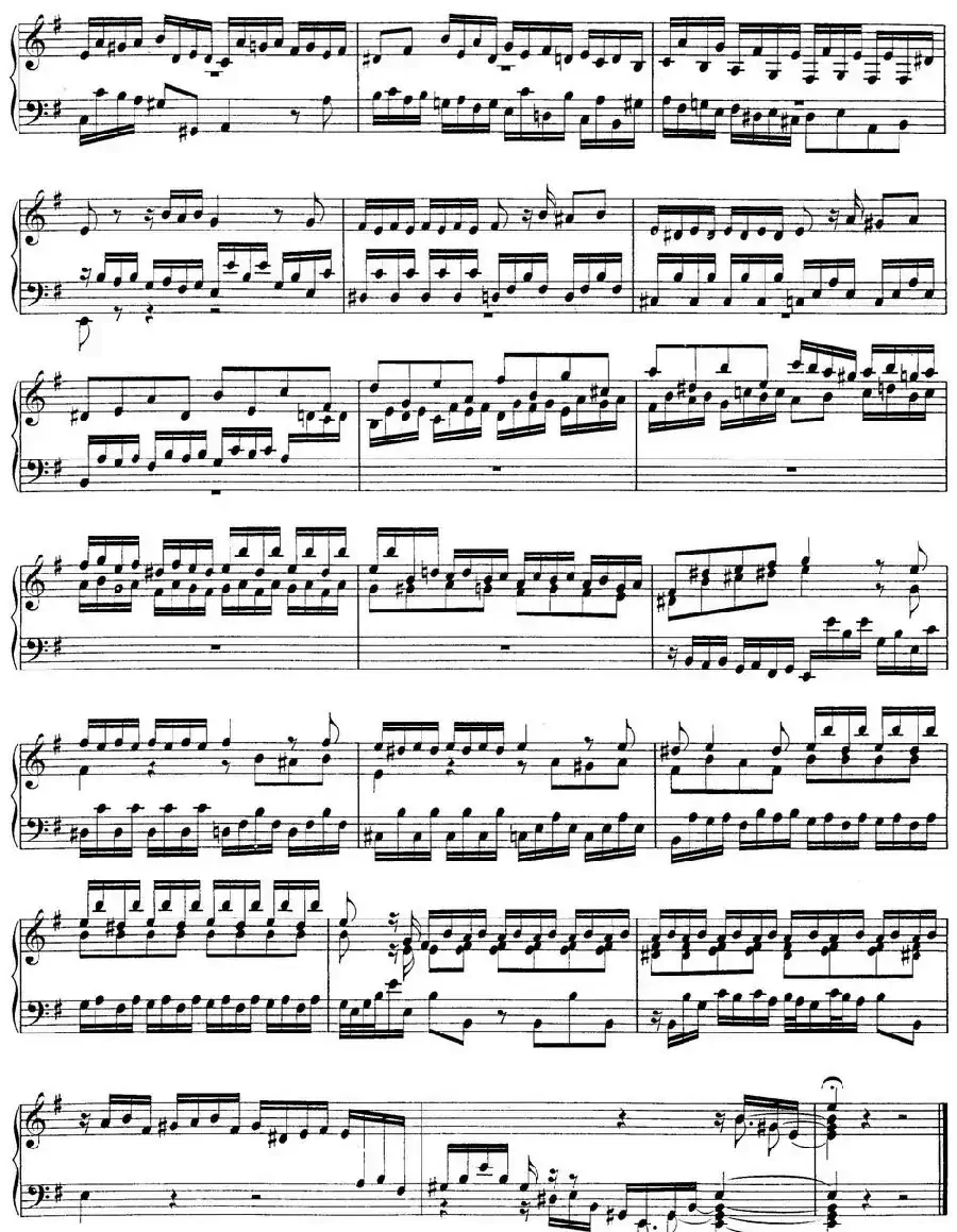 Toccata BWV 914(7首托卡塔·No.5 e小调)