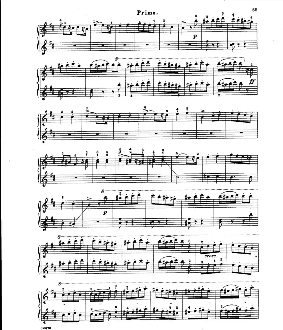L'Arlesienne Suite No·2(阿莱城姑娘·第二组曲·四手联弹)