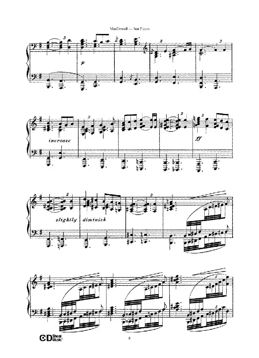 海景 Sea Pieces Op.55(No.3)