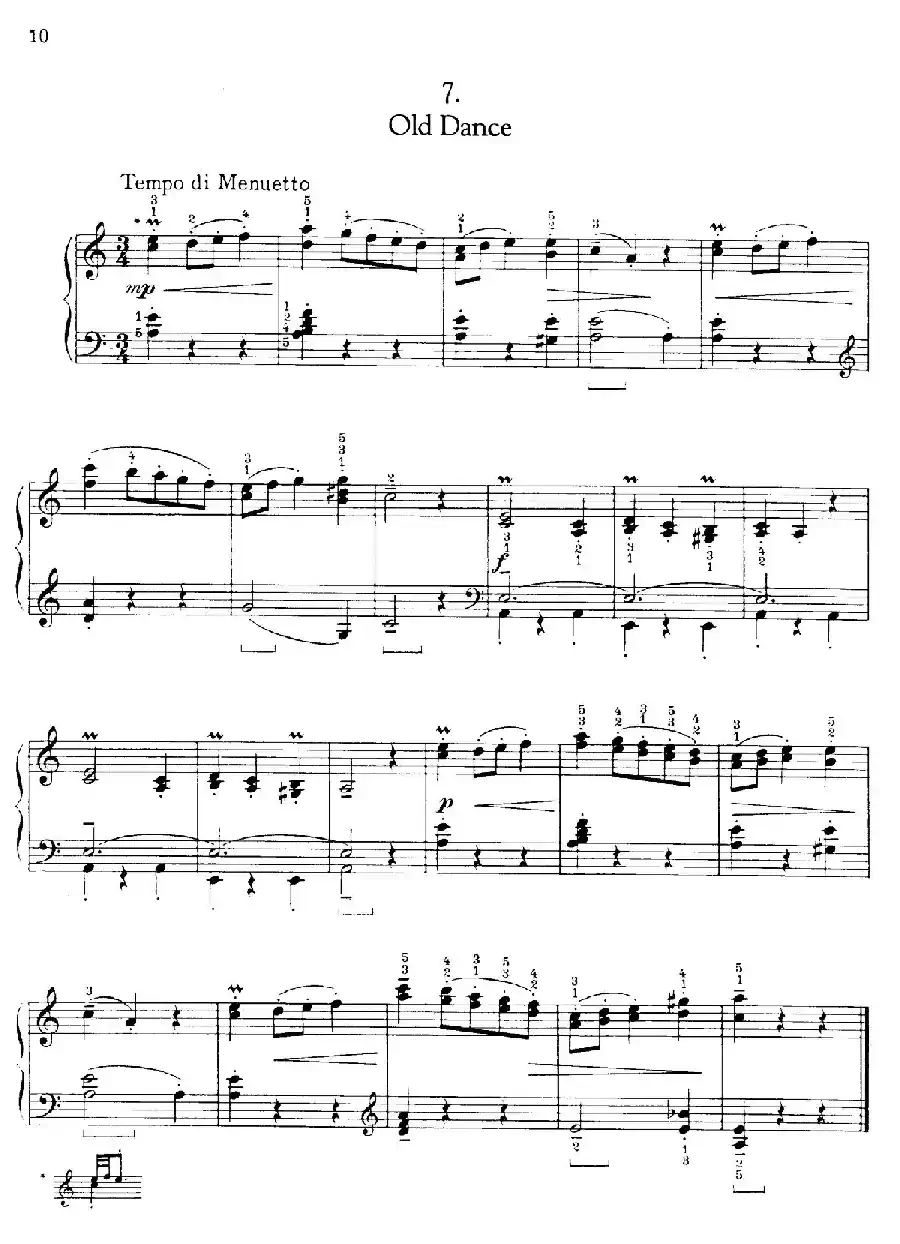 Thirty Pieces For Children Op.27(30首儿童钢琴曲 6—10)