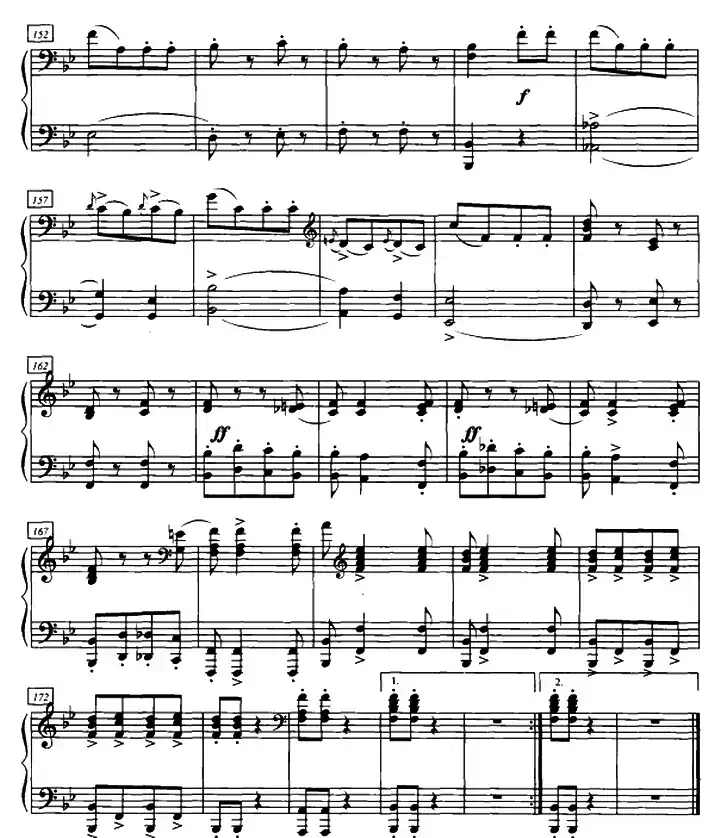 加洛普即兴曲(四手联弹、第二钢琴)