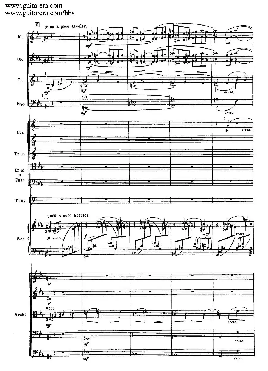 c小调第二钢琴协奏曲 Op.18(第一乐章总谱·P19——27)