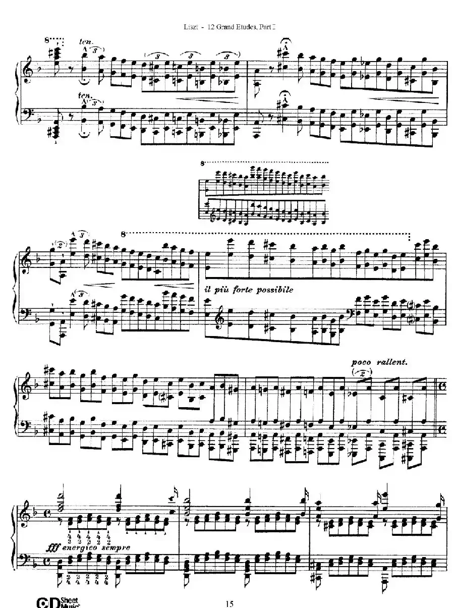 12 Grand Etudes S.137(12首华丽的练习曲·4)