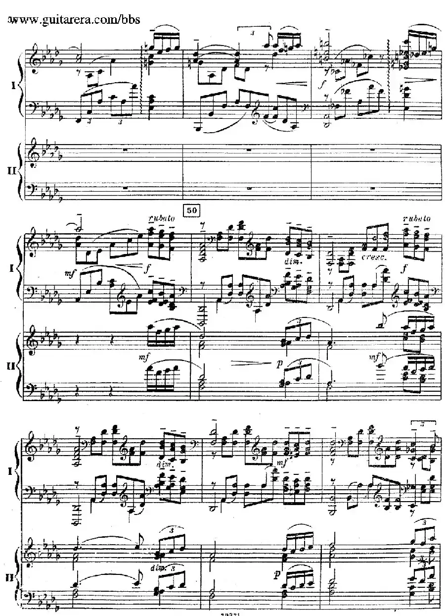 Rhapsody On A Theme Of Paganini Op.43(帕格尼尼主题狂想曲·双钢琴)(P41——60)