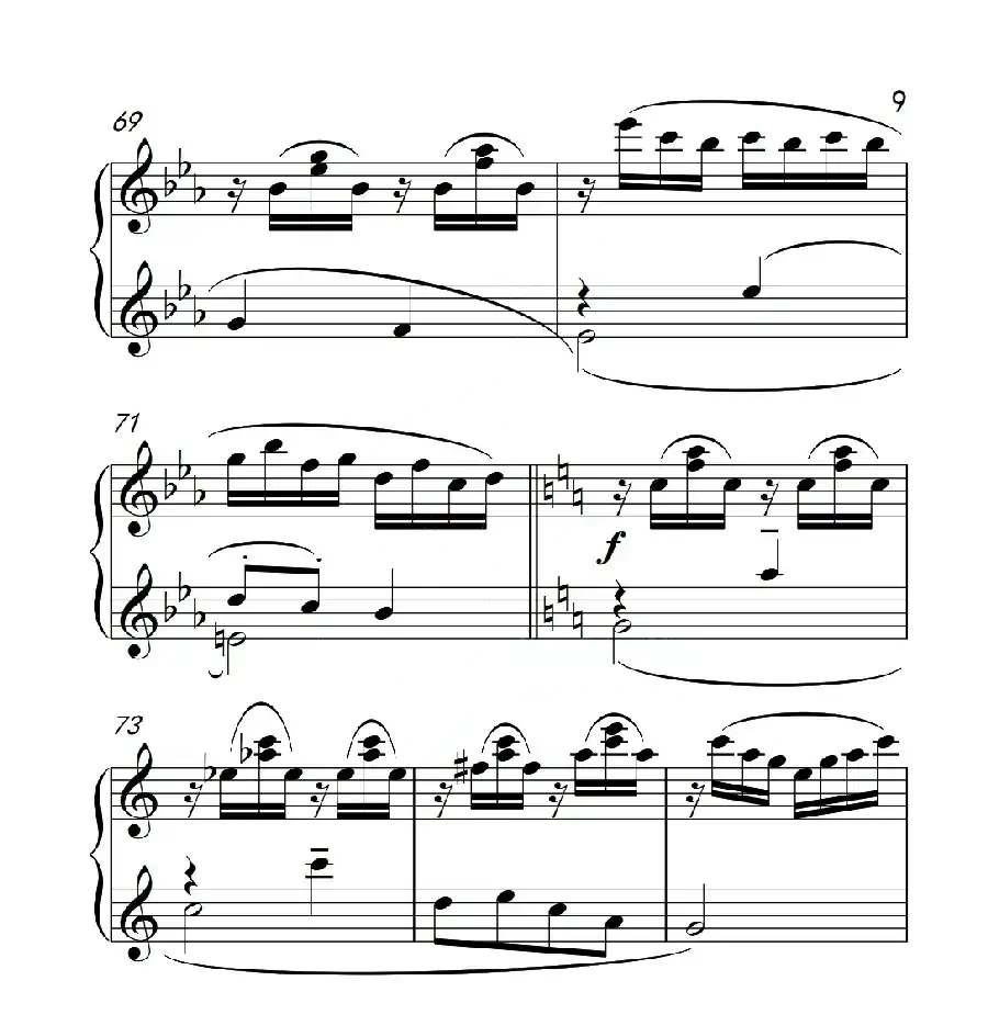 第六级B组 溪边嬉水(中国音乐学院钢琴考级作品1~6级)