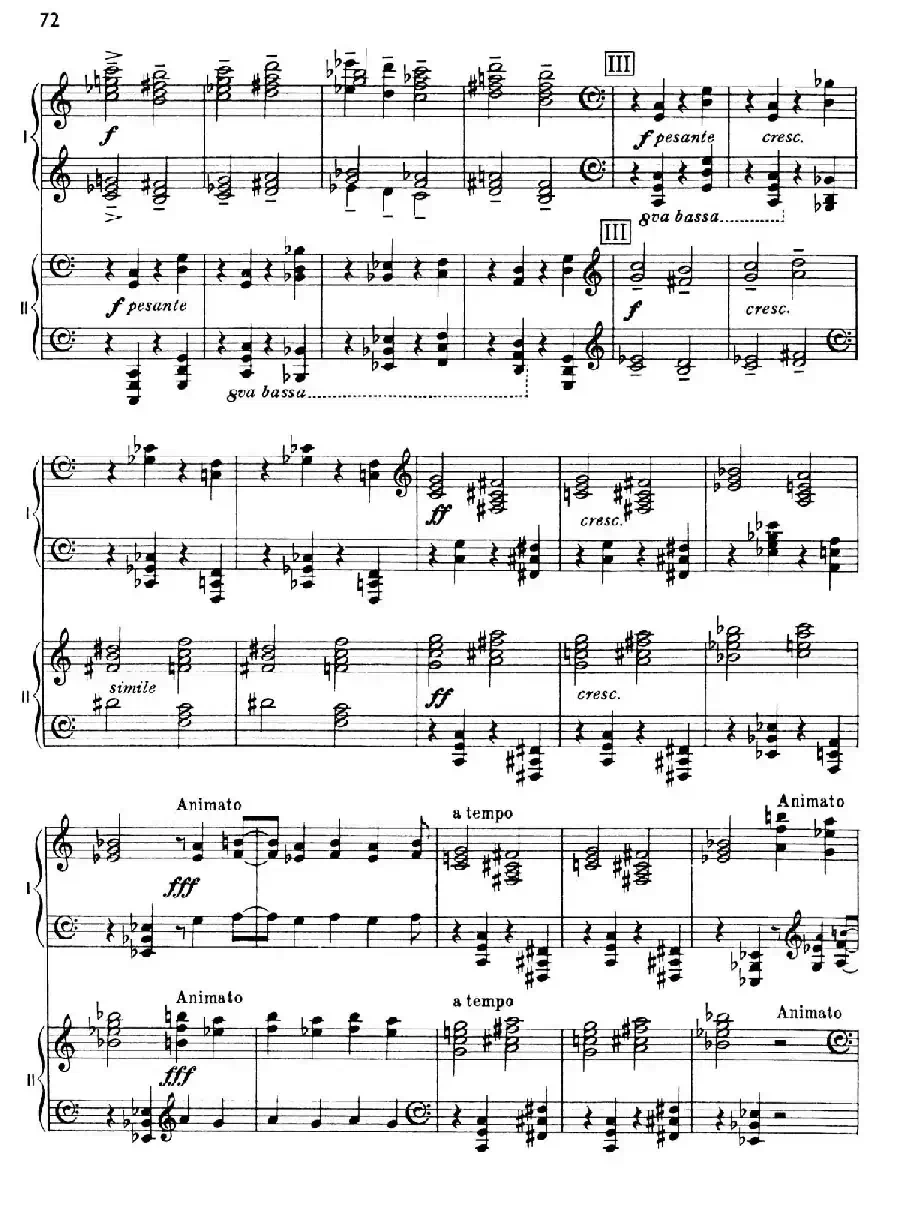 The Planets Op.32(双钢琴)(行星·第五乐章 土星—老年使者)