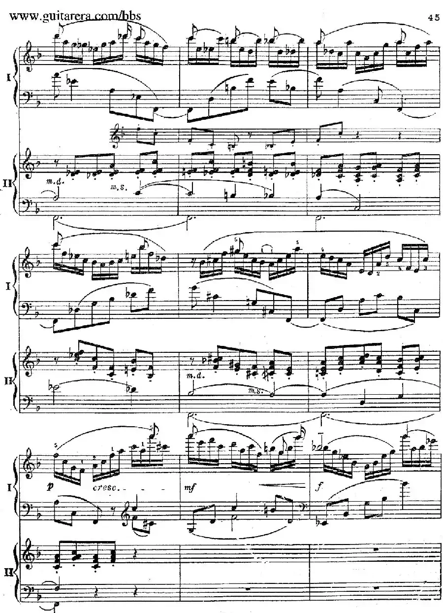 Rhapsody On A Theme Of Paganini Op.43(帕格尼尼主题狂想曲·双钢琴)(P41——60)