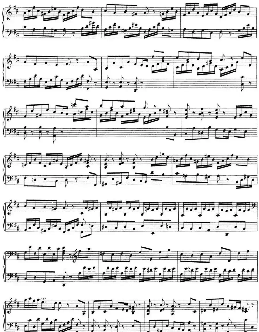 Toccata BWV 912(7首托卡塔·No.3 D大调)
