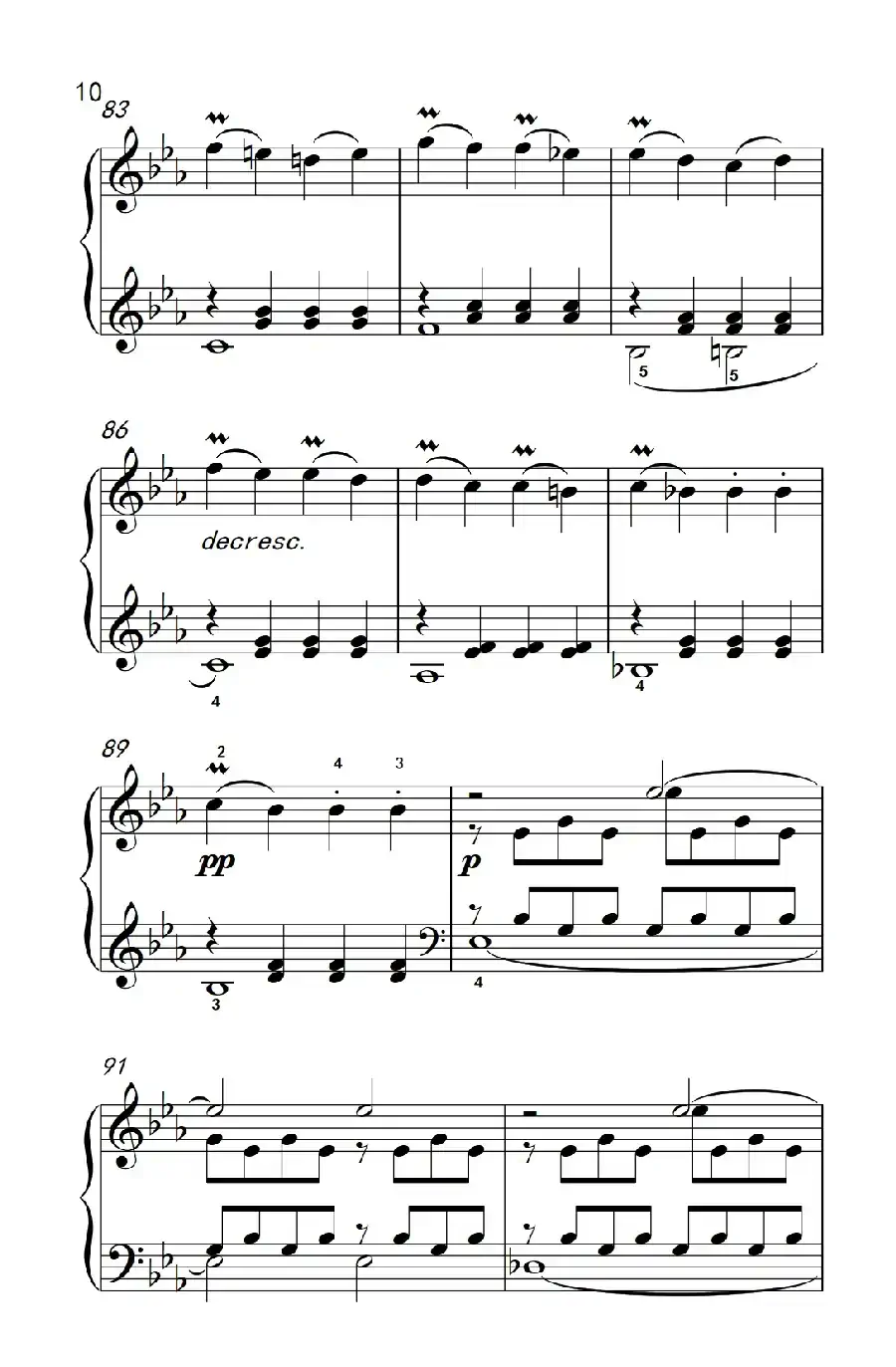 第八钢琴奏鸣曲(悲怆) 极慢的慢板序奏转辉煌的快板