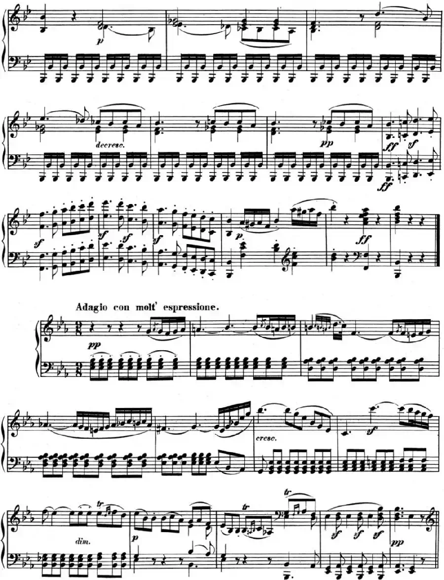 贝多芬钢琴奏鸣曲11 降B大调 Op.22 B-flat major