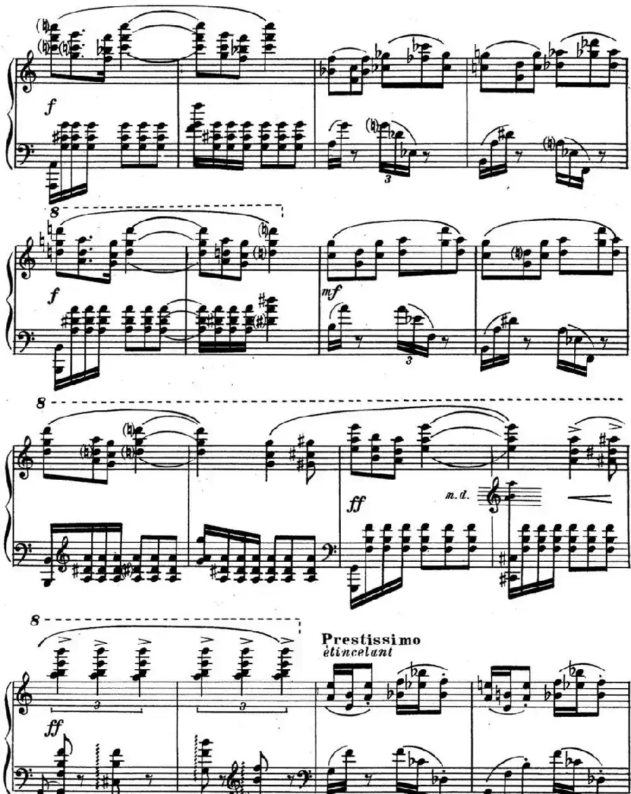 斯克里亚宾 钢琴练习曲 Op.65 No.3