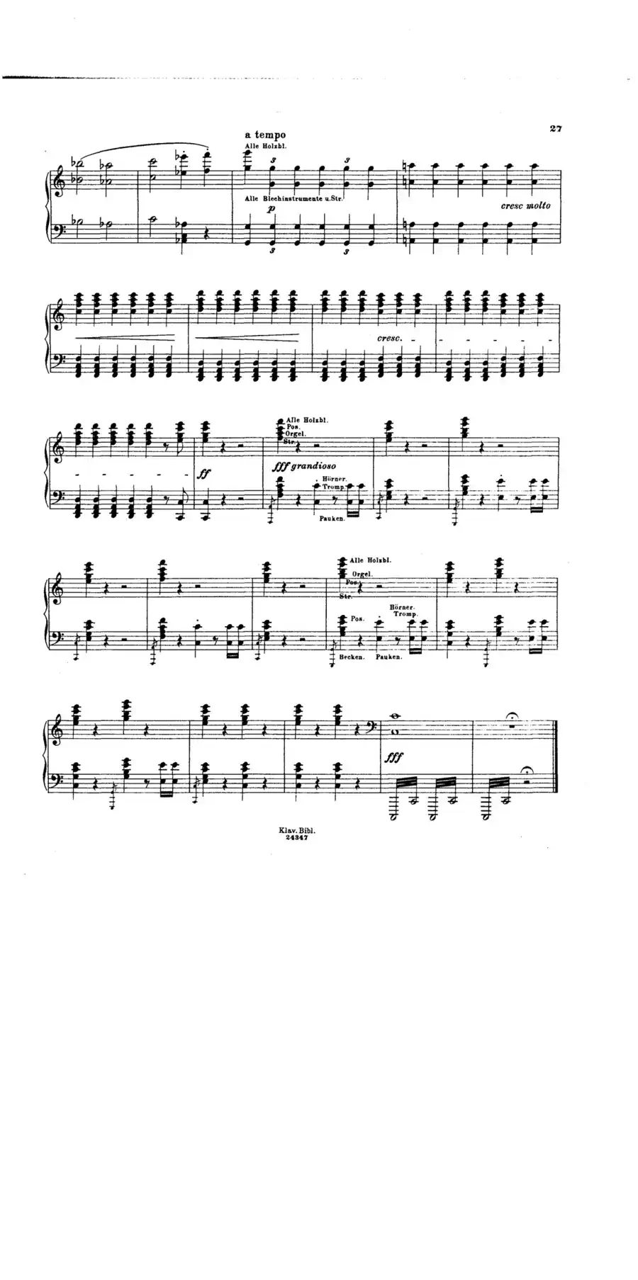 Die Hunnenschlacht S·105 - Solo Piano(匈奴之战·钢琴独奏版)