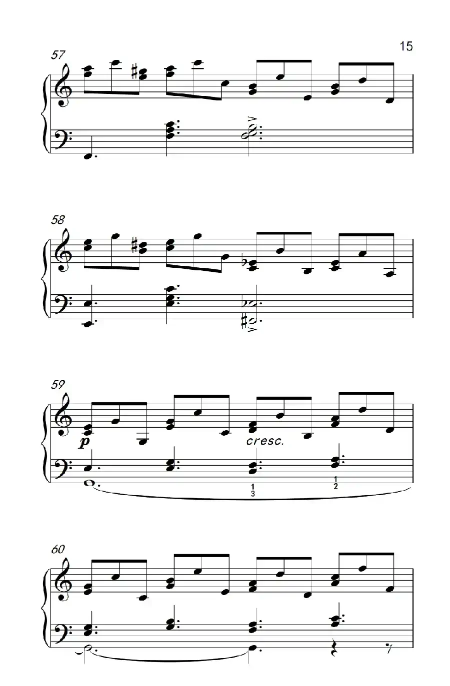莫什科夫斯基 钢琴练习曲(第八首)