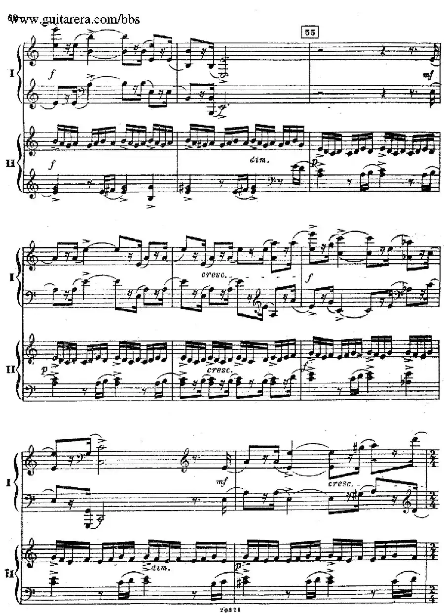 Rhapsody On A Theme Of Paganini Op.43(帕格尼尼主题狂想曲·双钢琴)(P61——87)
