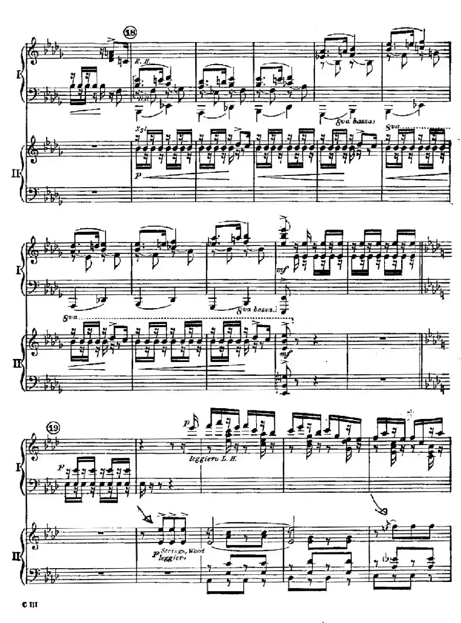 F大调爵士钢琴协奏曲(美版双钢琴原谱 P61—68)