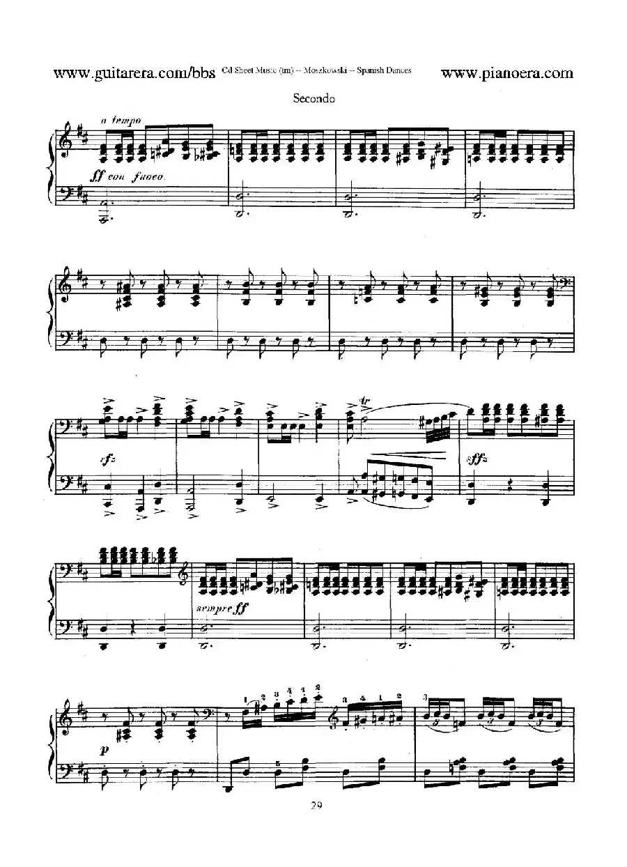 Spanish Dances Op.12(西班牙舞曲·四手联弹版)