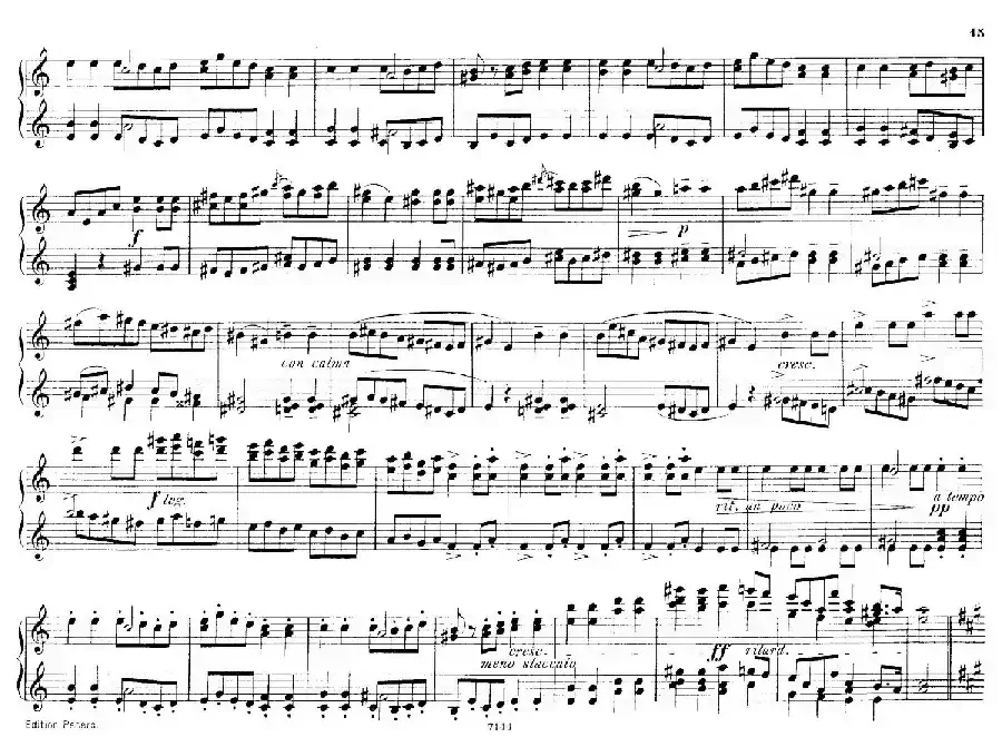 Deux Morceaux Pour Quatre Mains Op.43(2首四手联弹小品·2)