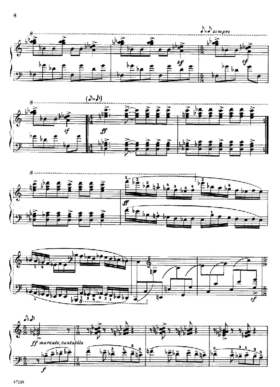 Piano Sonata in E-flat Major Op.95(降E大调钢琴奏鸣曲·Ⅰ)