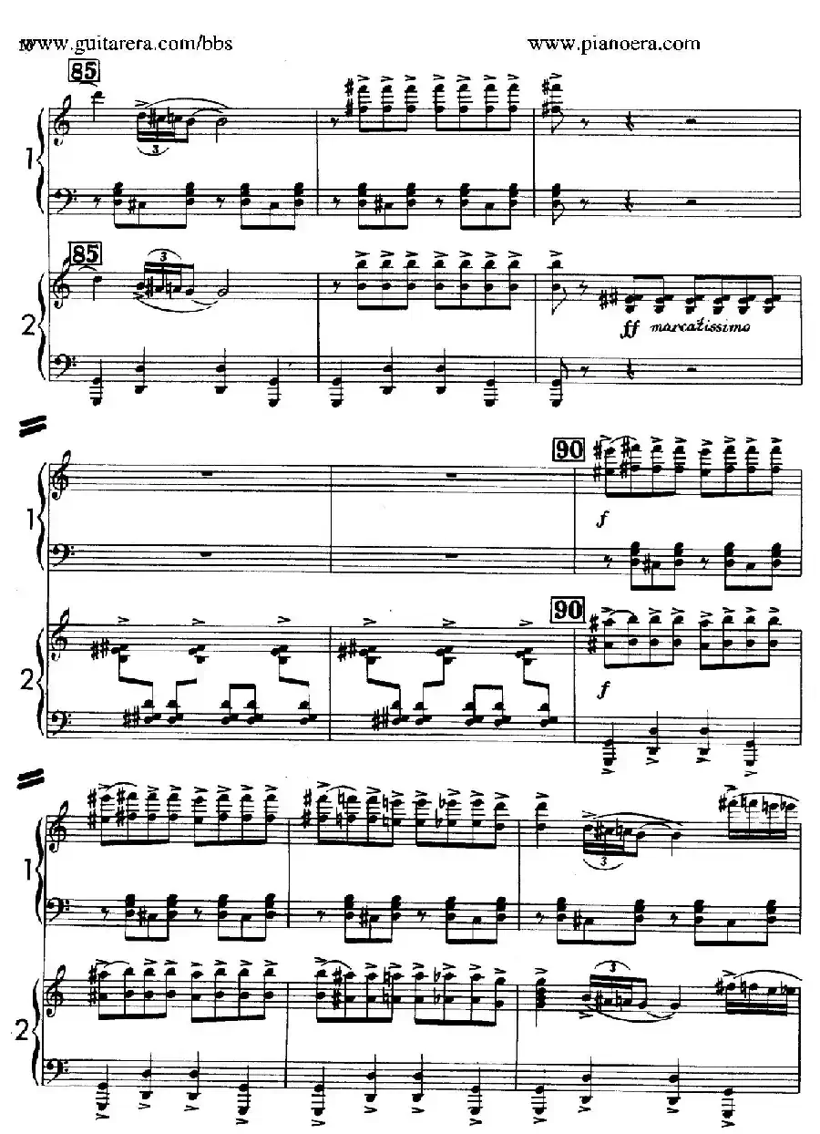 Sabre Dance(马刀舞曲)(双钢琴版)
