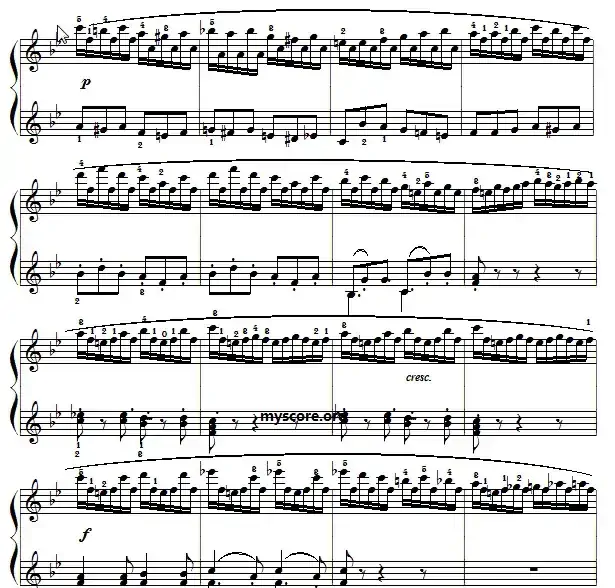 车尔尼(Czerny)849第13首曲谱及练习指导