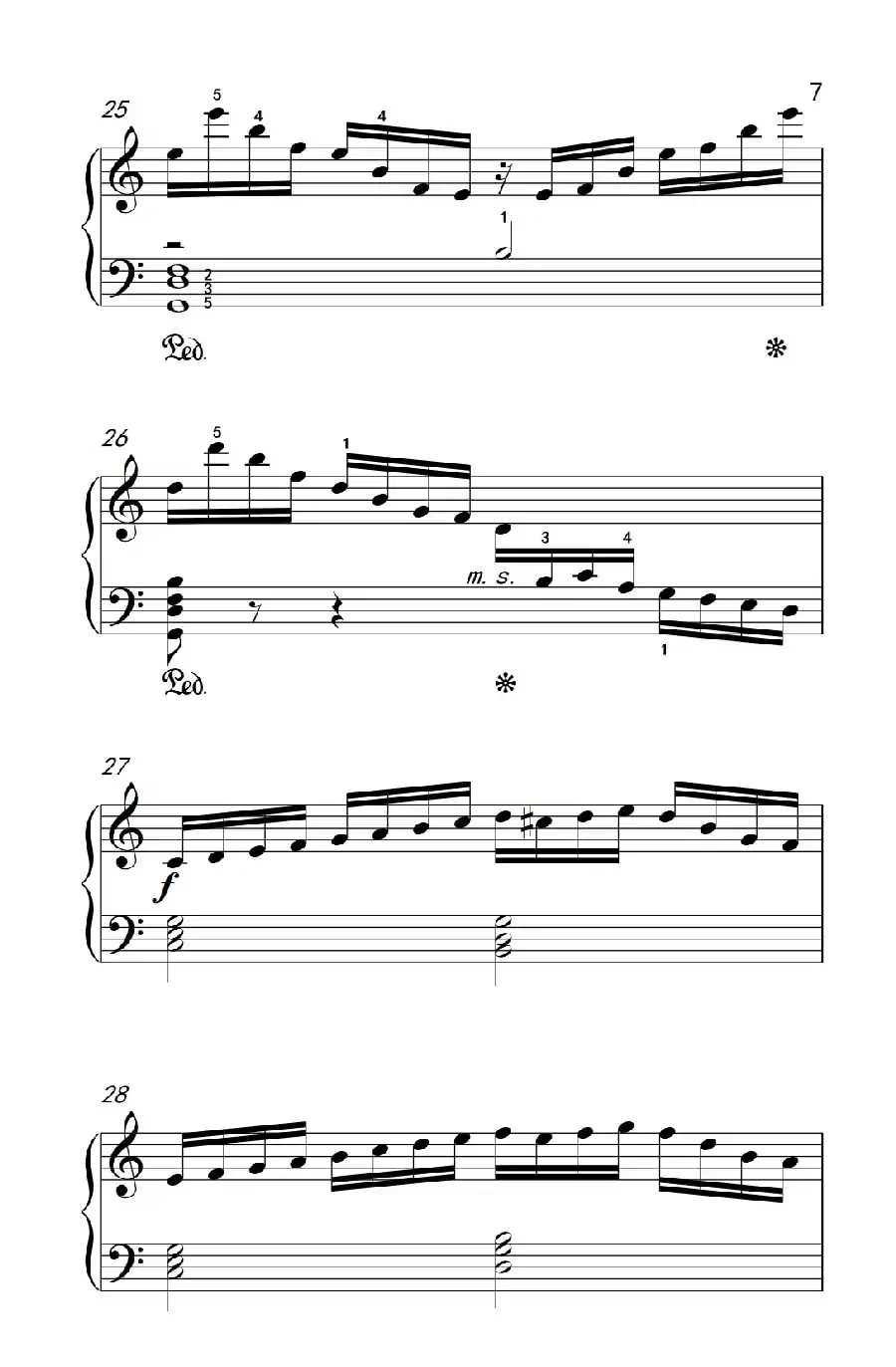 莫什科夫斯基 钢琴练习曲(第五首)