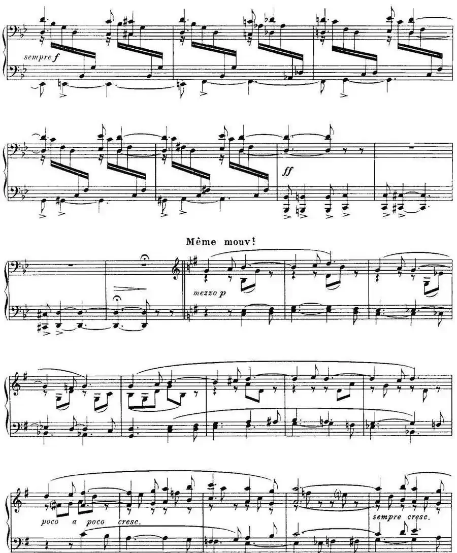 福雷13首船歌:Barcarolle No·11 in G min, Op·105