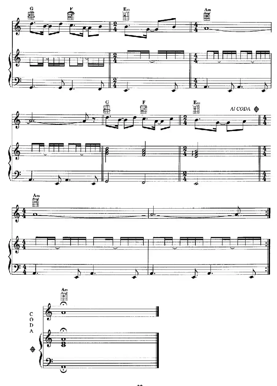 电影配乐大师莫瑞康最佳20首钢琴谱(Best of Ennio Morricone·8)