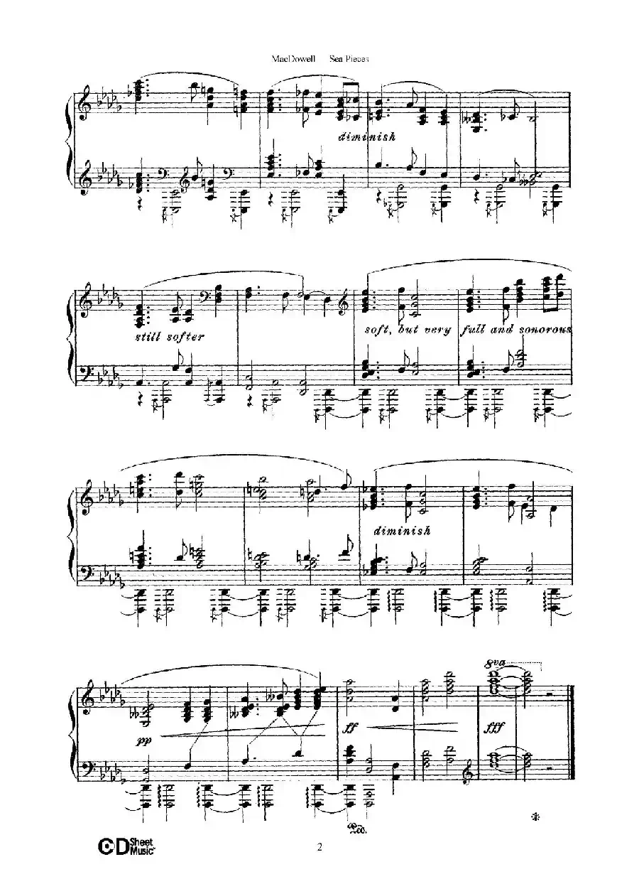 海景 Sea Pieces Op.55(No.1)