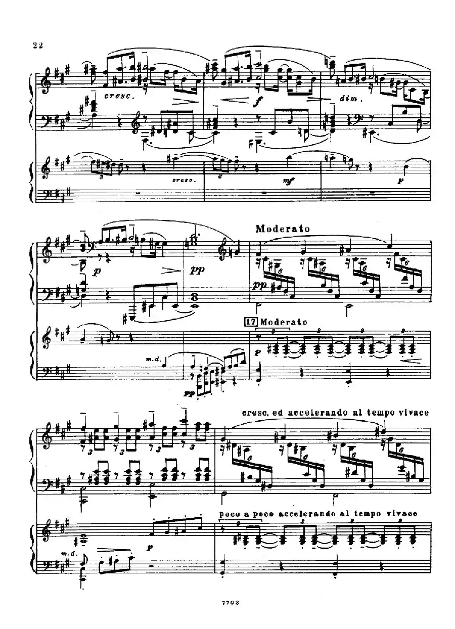 升f小调第一钢琴协奏曲 Op.1(双钢琴版)