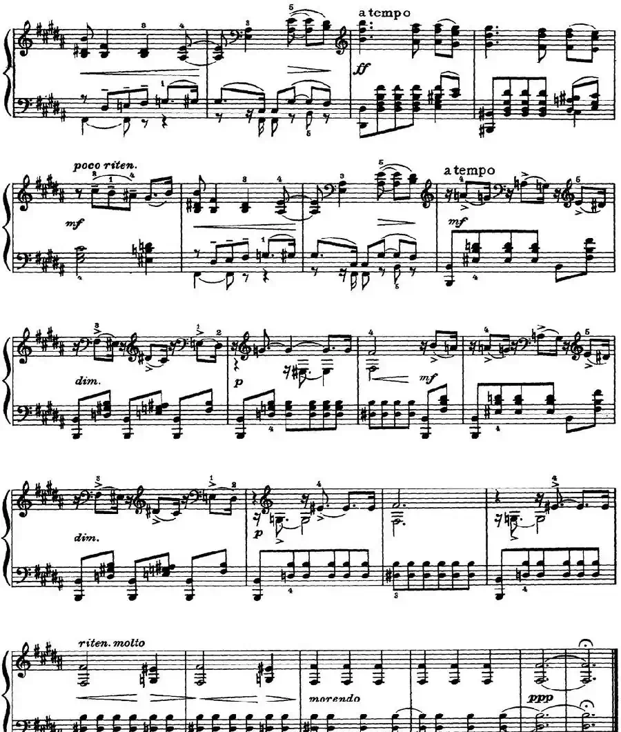 柴可夫斯基18首钢琴小品Op.72(8.Dialogue)