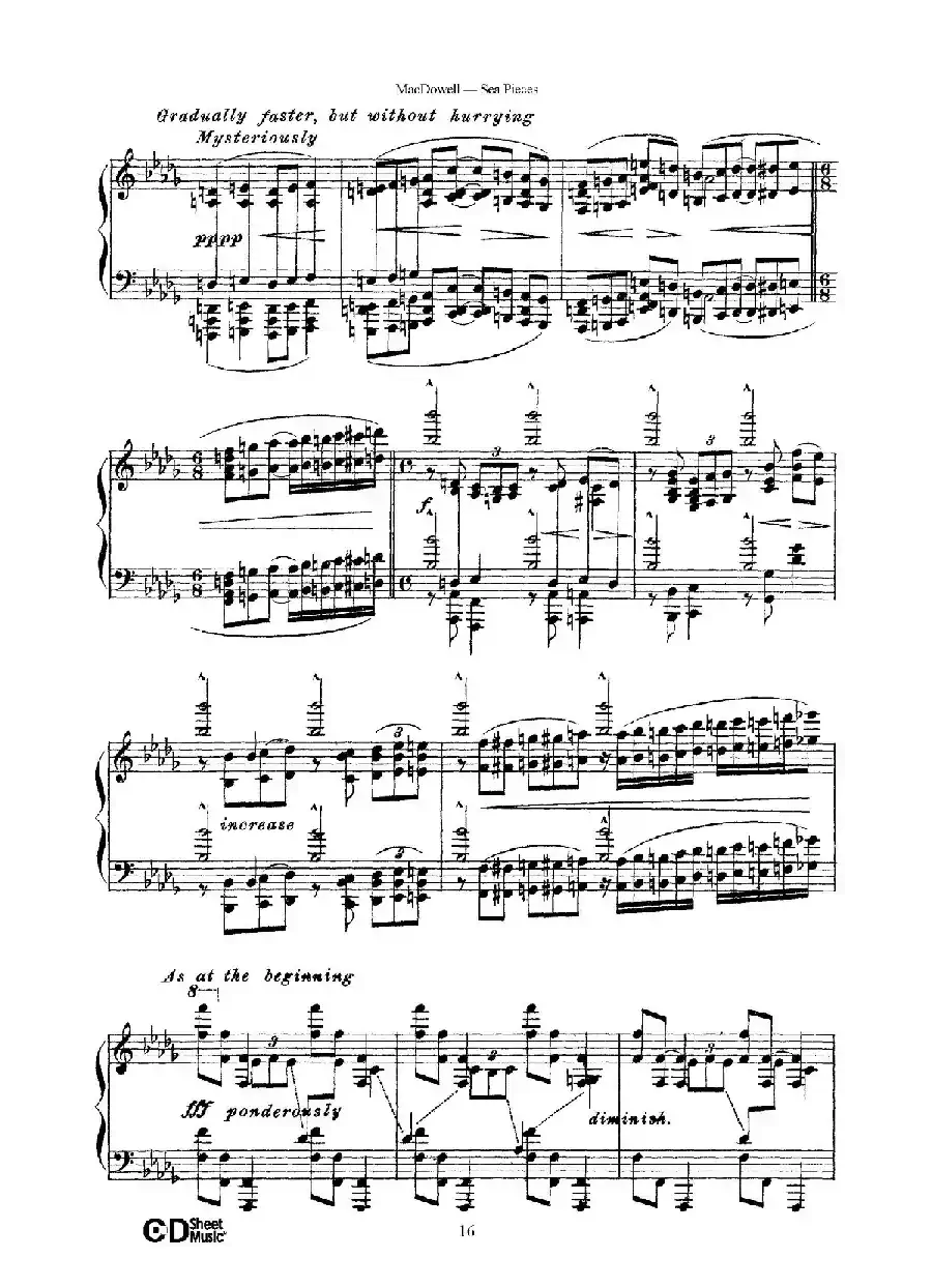 海景 Sea Pieces Op.55(No.6)