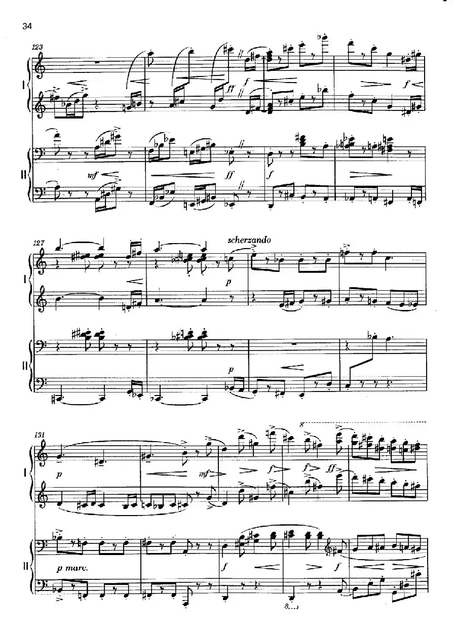 Vier Bagatellen Op.70(4首小品·Ⅳ·四手联弹)