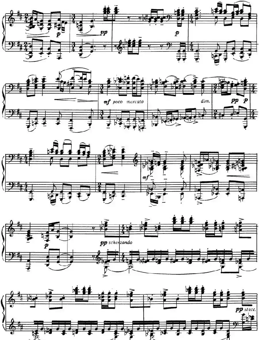 拉赫玛尼诺夫 音画练习曲17或18 Etudes tableaux Op.39 No.9