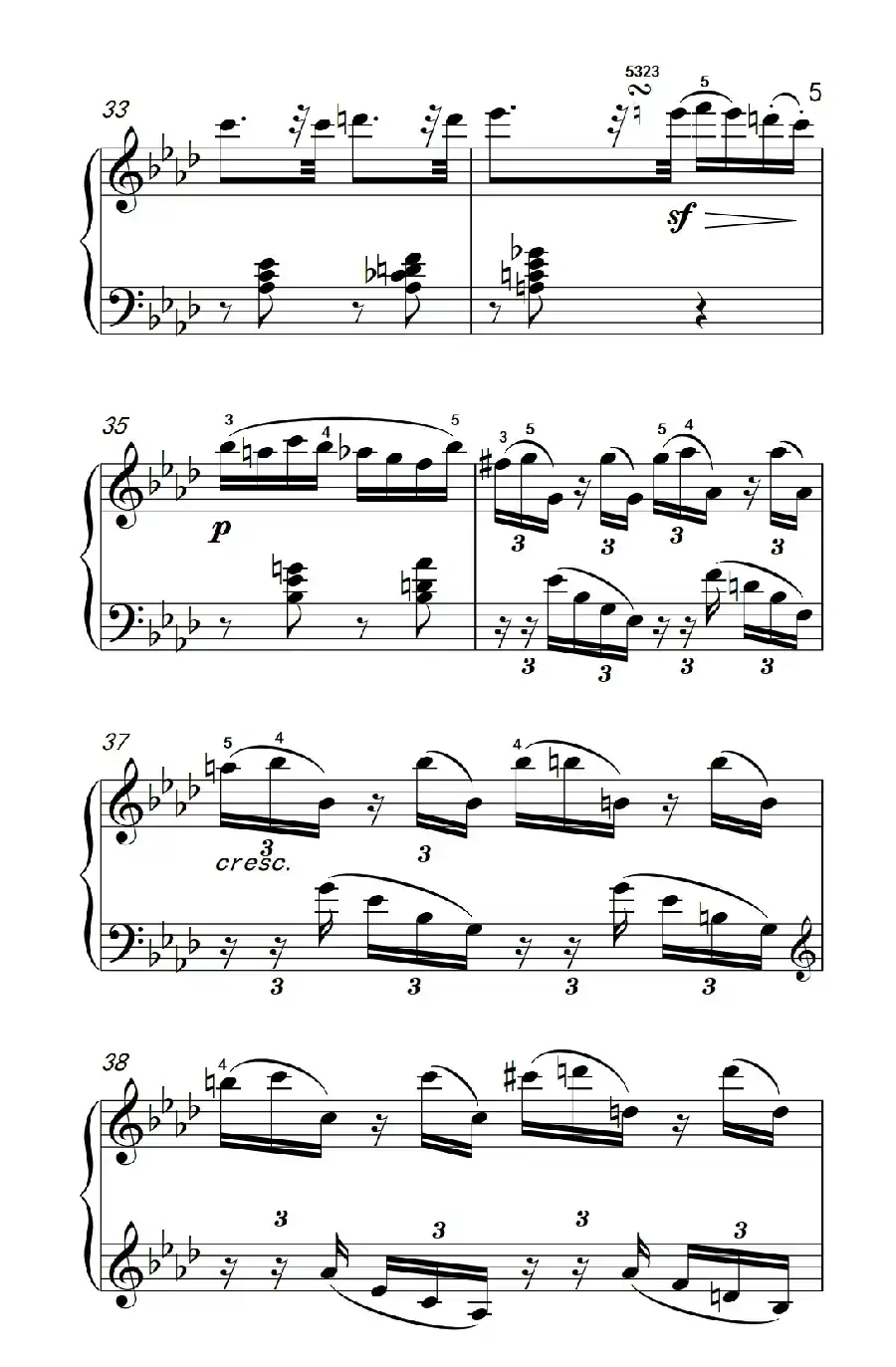 奏鸣曲 Opus 10 Nr.1 第二乐章(贝多芬奏鸣曲集 2)