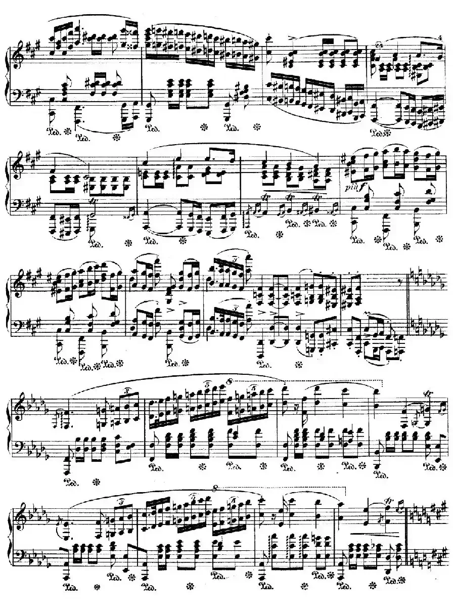 Polonaise in f-Sharp Minor Op.44(升f小调波兰舞曲)