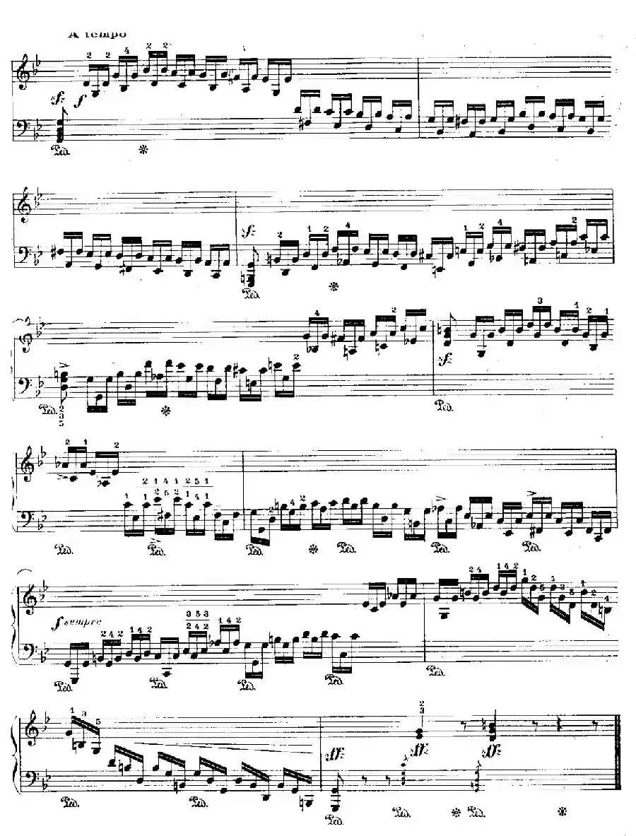 12 Etudes For The Left Hand Op.92 No.6(12首为左手而作的钢琴练习曲)