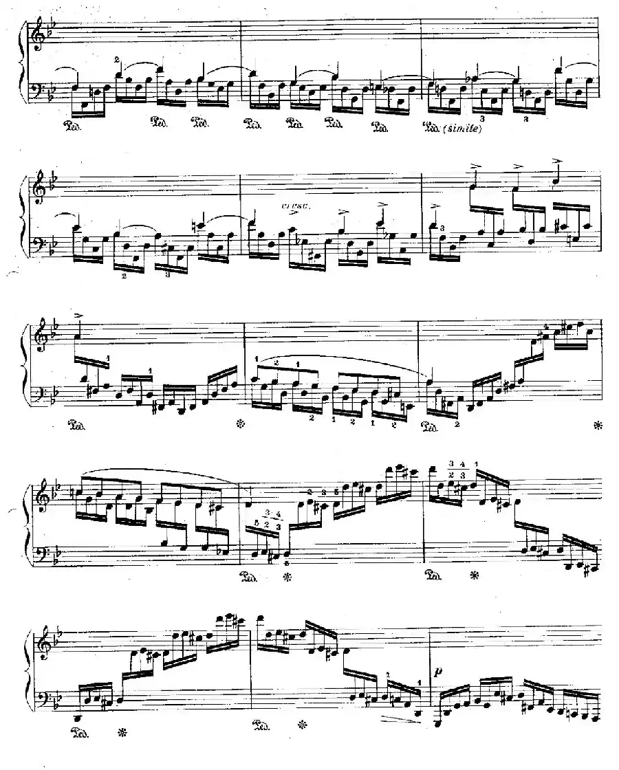 12 Etudes For The Left Hand Op.92 No.8(12首为左手而作的钢琴练习曲)