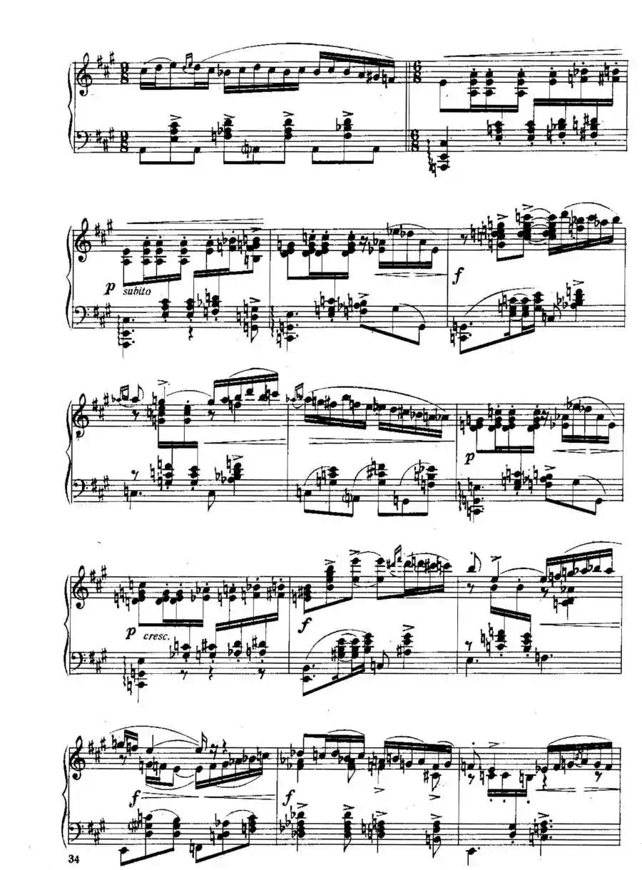 Six Préludes Exotiques Op·17(6首特色前奏曲·3)