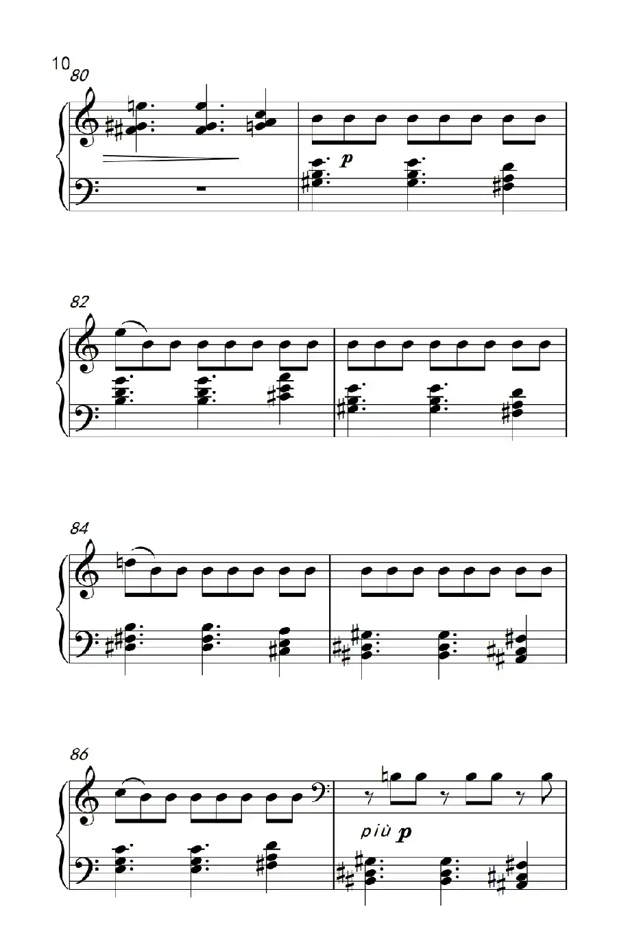 六首保加利亚节奏舞曲 第六首(巴托克 小宇宙 钢琴教程 6)