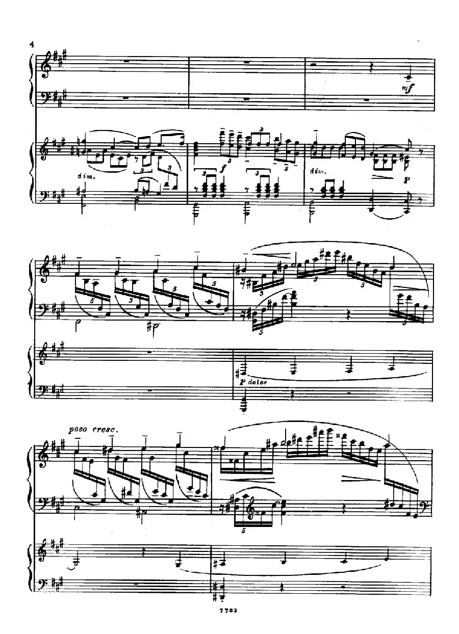 升f小调第一钢琴协奏曲 Op.1(双钢琴版)
