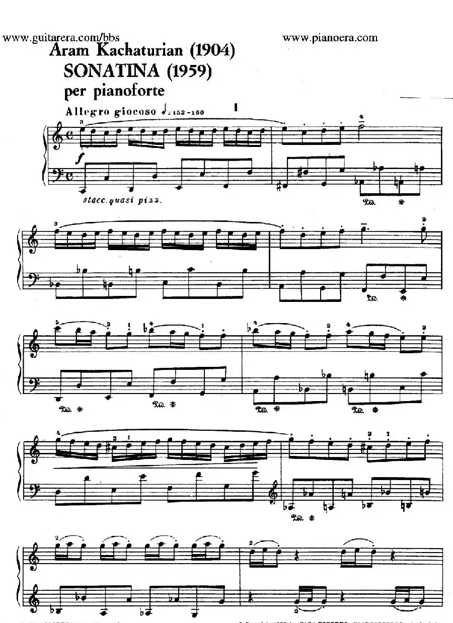 Piano Sonatina in C Major Op.93(C大调钢琴小奏鸣曲·第一乐章)