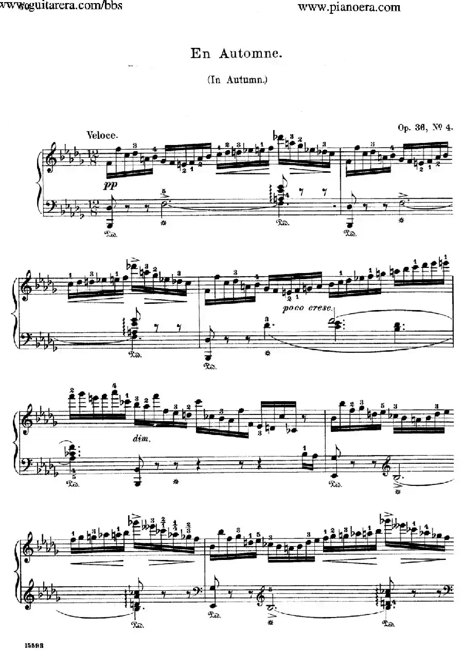 Characteristic Pieces Op.36(8首个性小品·4)