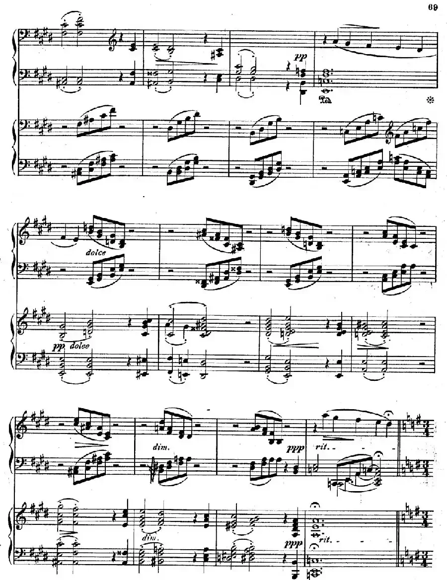 Symphony No.4 in e Minor Op.98(e小调第四交响曲·双钢琴)