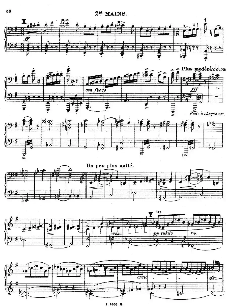 Symphony on a French Mountain Air Op.25(法国山歌交响曲·双钢琴·Ⅲ)