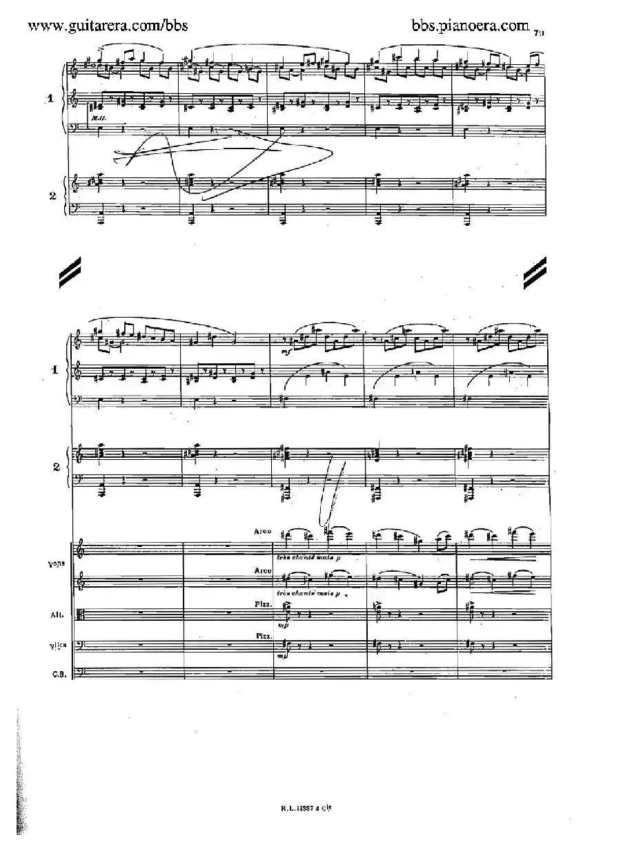 Concerto for 2 Pianos in d Minor(d小调双钢琴协奏曲·总谱)