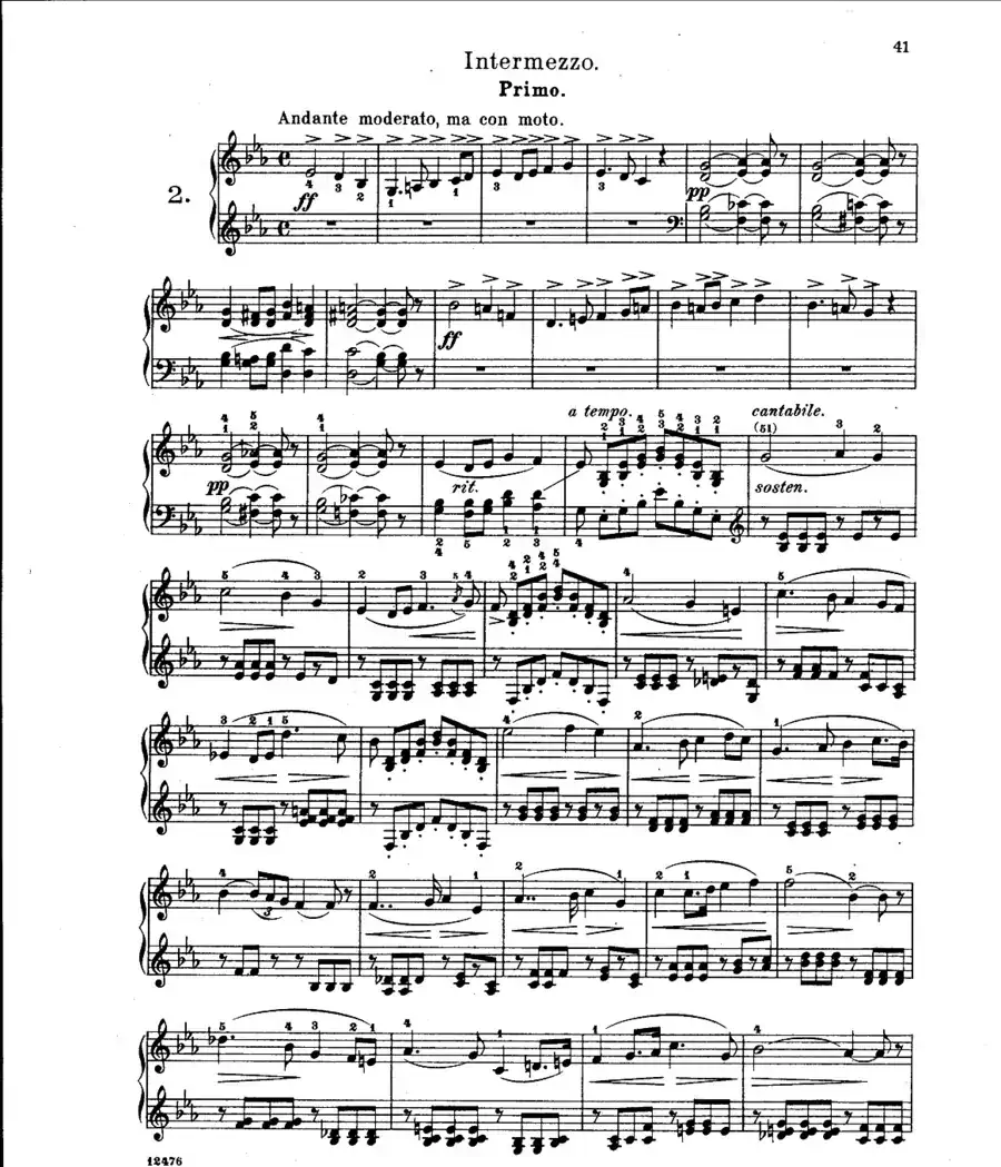 L'Arlesienne Suite No·2(阿莱城姑娘·第二组曲·四手联弹)