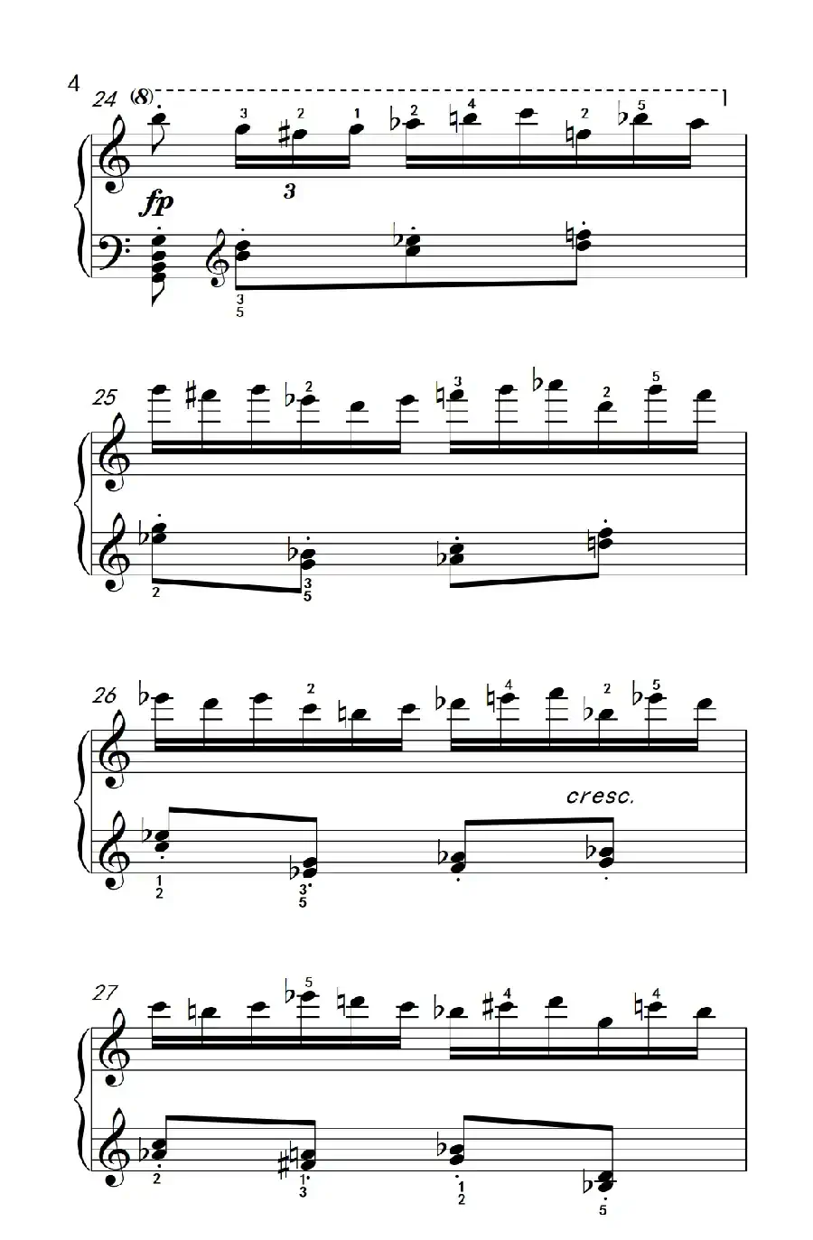 第八级1.练习曲 Op.740 No.16(中央音乐学院 钢琴(业余)考级教程 7-9级)