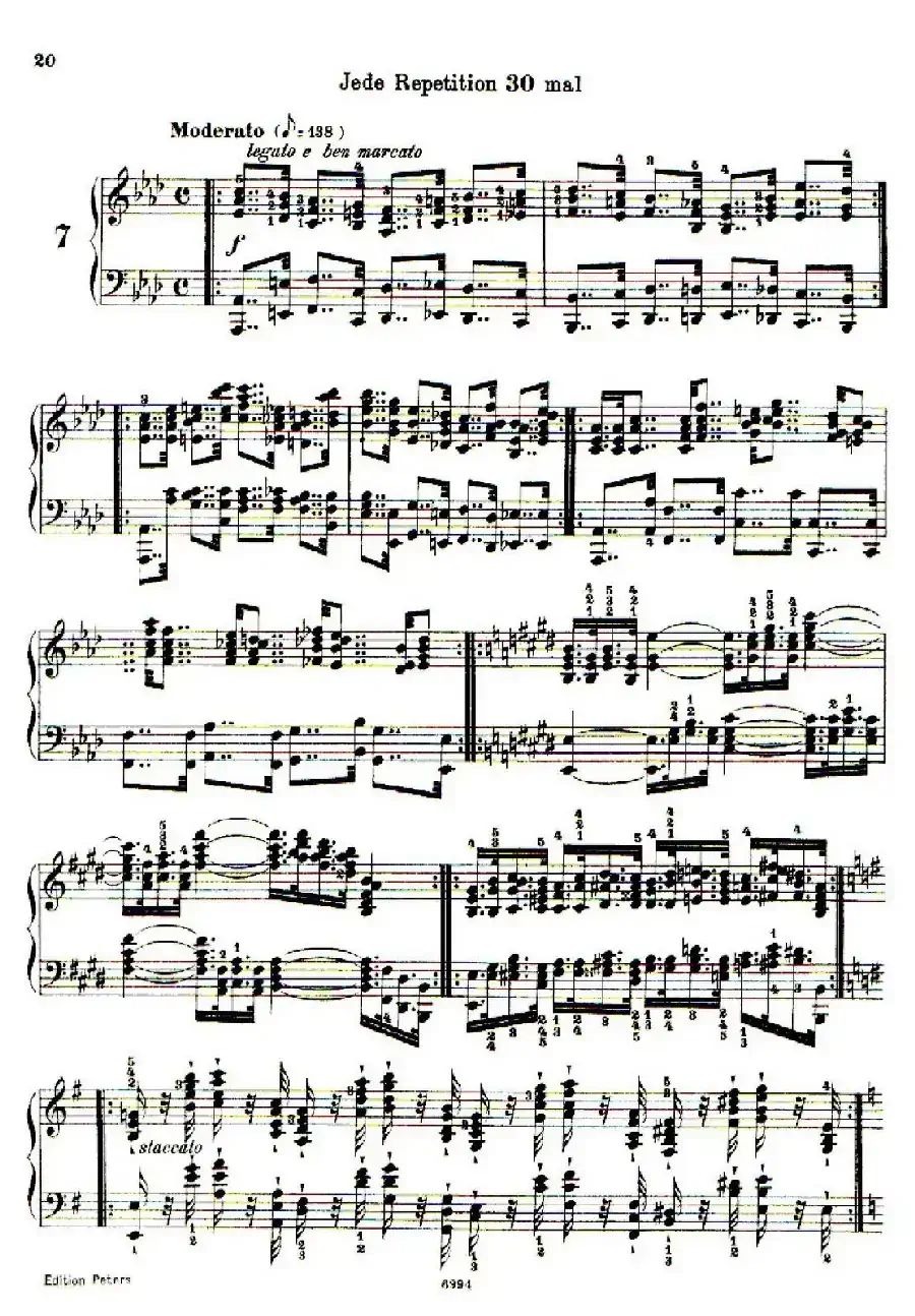 School of the Virtuoso Op.365(60首钢琴高级练习曲·7)